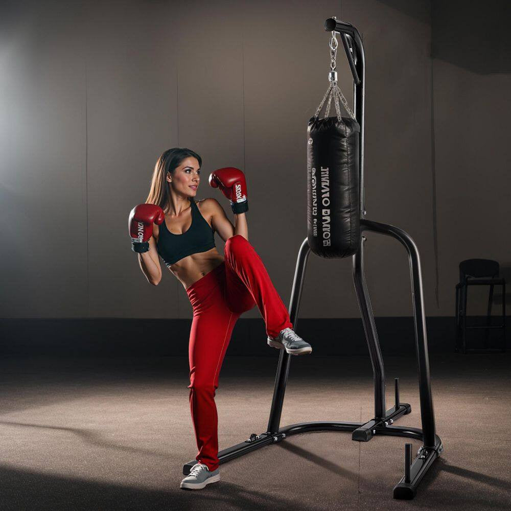 Heavy Duty Steel Punching Bag Stand for Home Gym – Holds Up to 140 Lbs