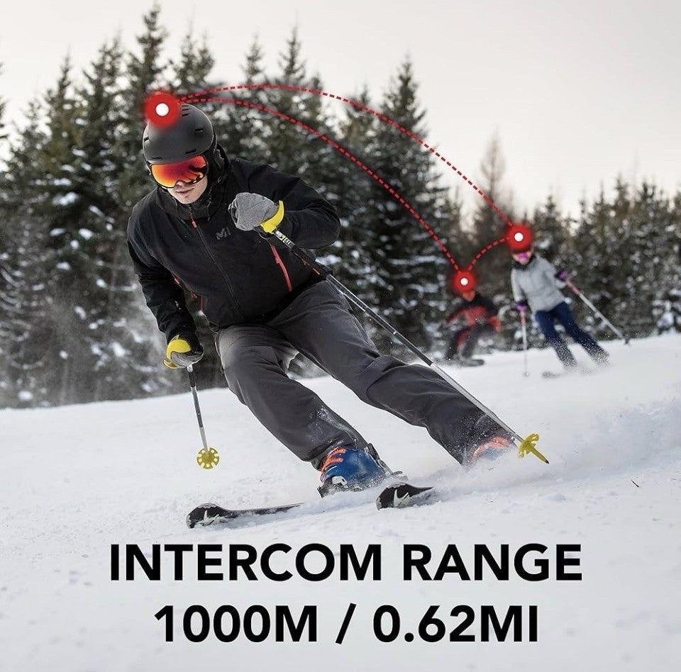 Bluetooth Snow Helmet with Built-in Speakers and Microphone - Size L