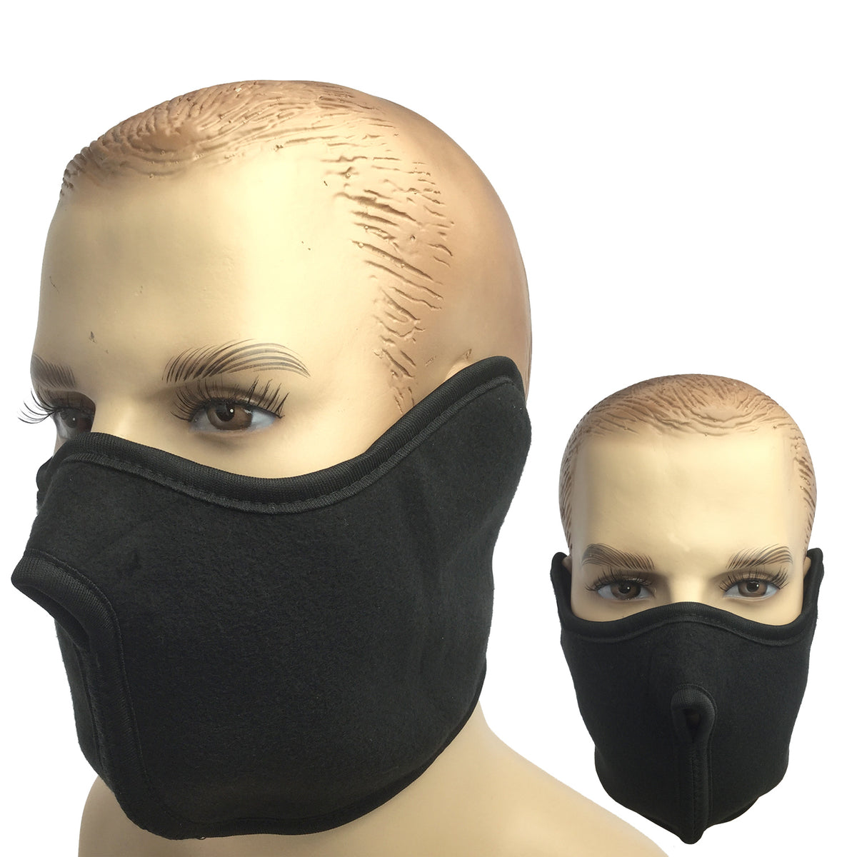 Unisex Winter Fleece Half Face Mask for Cycling Ski Outdoor Sports