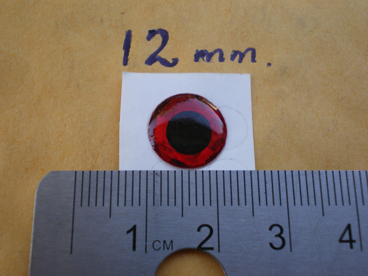 126 Pcs 3D Holographic Red Fishing Lure Eyes for Fly Tying & Craft