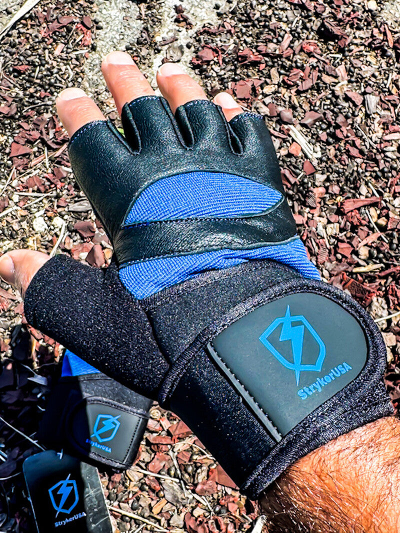 Unisex Leather Fingerless Cycling Gloves with Padded Wrist and Ventilation