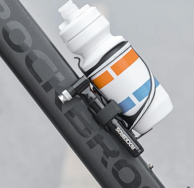 Portable Bicycle Pump 130PSI Aluminum Alloy Hand Inflator with Bracket