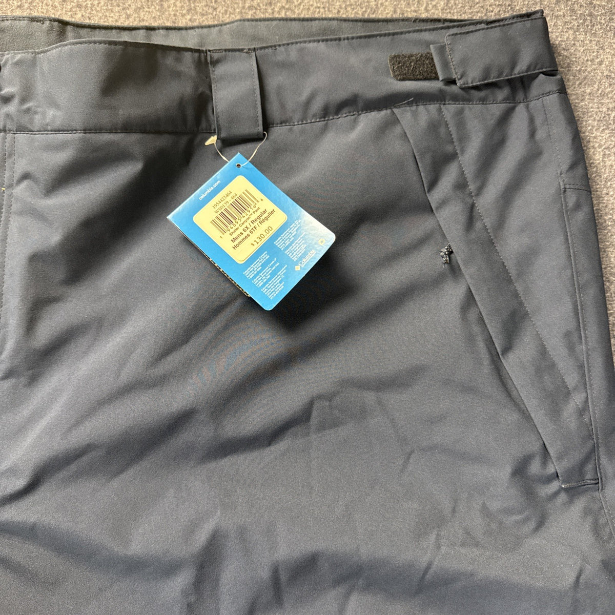 Men's Waterproof Snow Pants - Shafer Canyon Omni-Tech 6X Long Navy