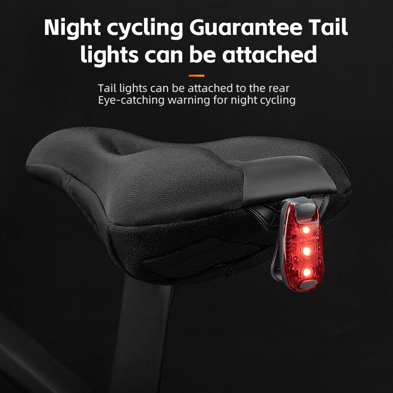 Bike Seat Cover Memory Foam Silicone Padded Comfortable Cushion