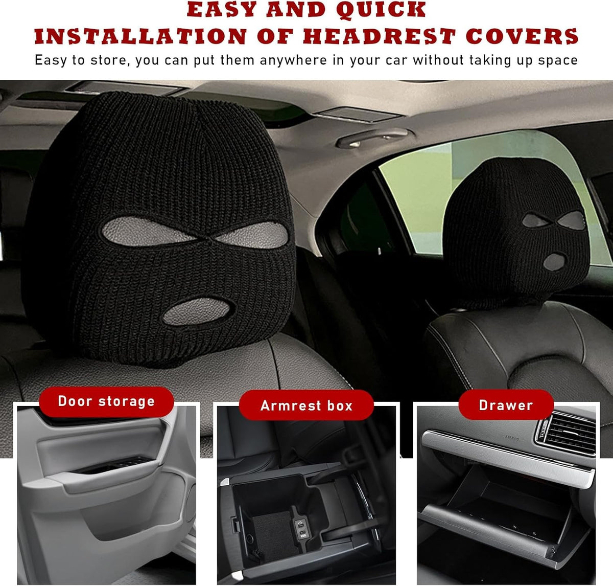 Winter Knitted Face Mask with Full Face Cover Ski Scarf - Unisex Thermal Outdoor Gear