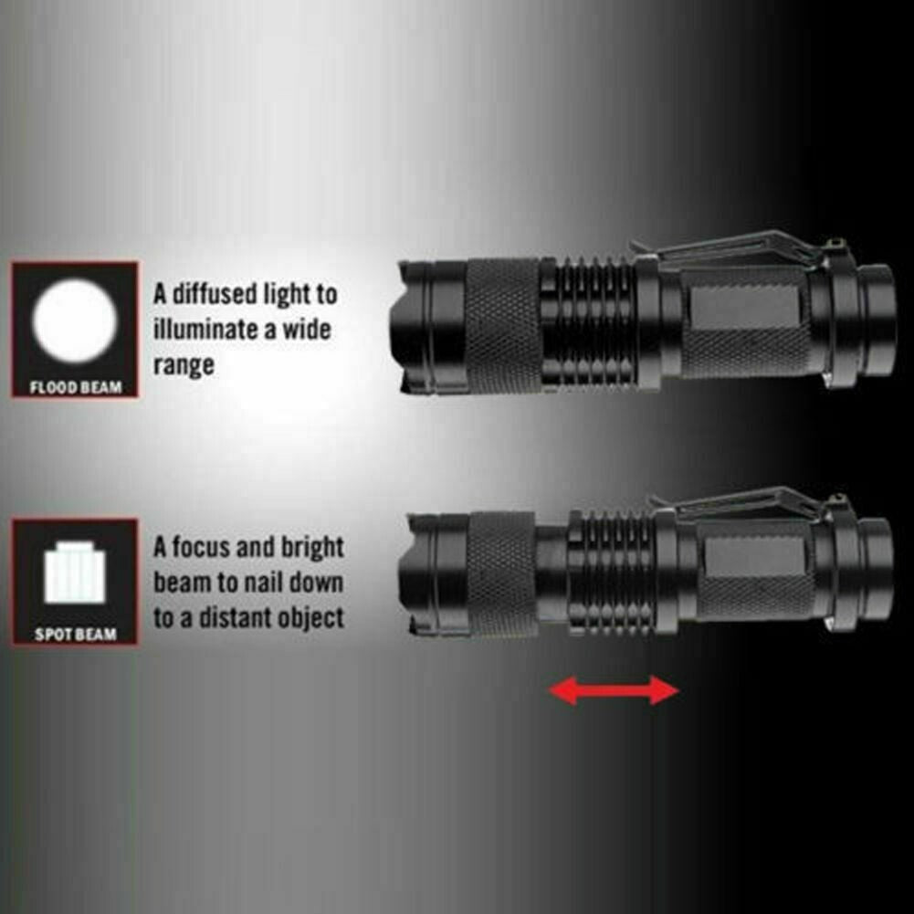 Mini Tactical LED Flashlight 1200 Lumens Waterproof Portable Torch