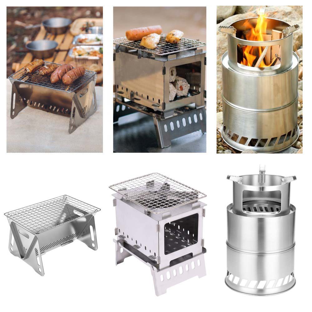 Foldable Camping Stove Lightweight Portable Wood Burning Camping Oven