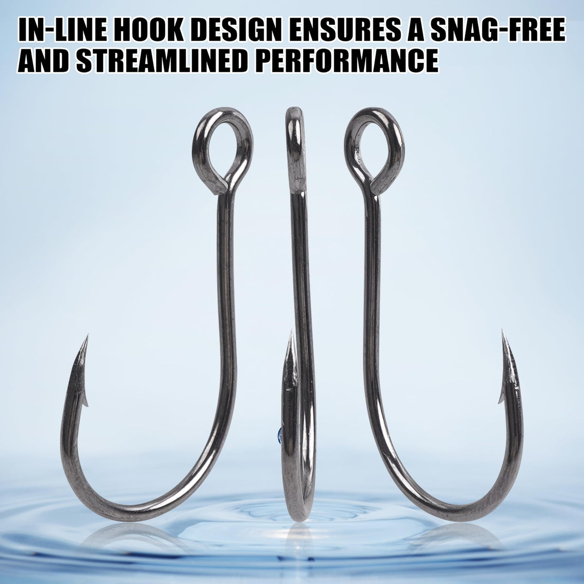 150pcs Inline Fishing Hooks Kit with Split Rings for Saltwater & Freshwater Lures
