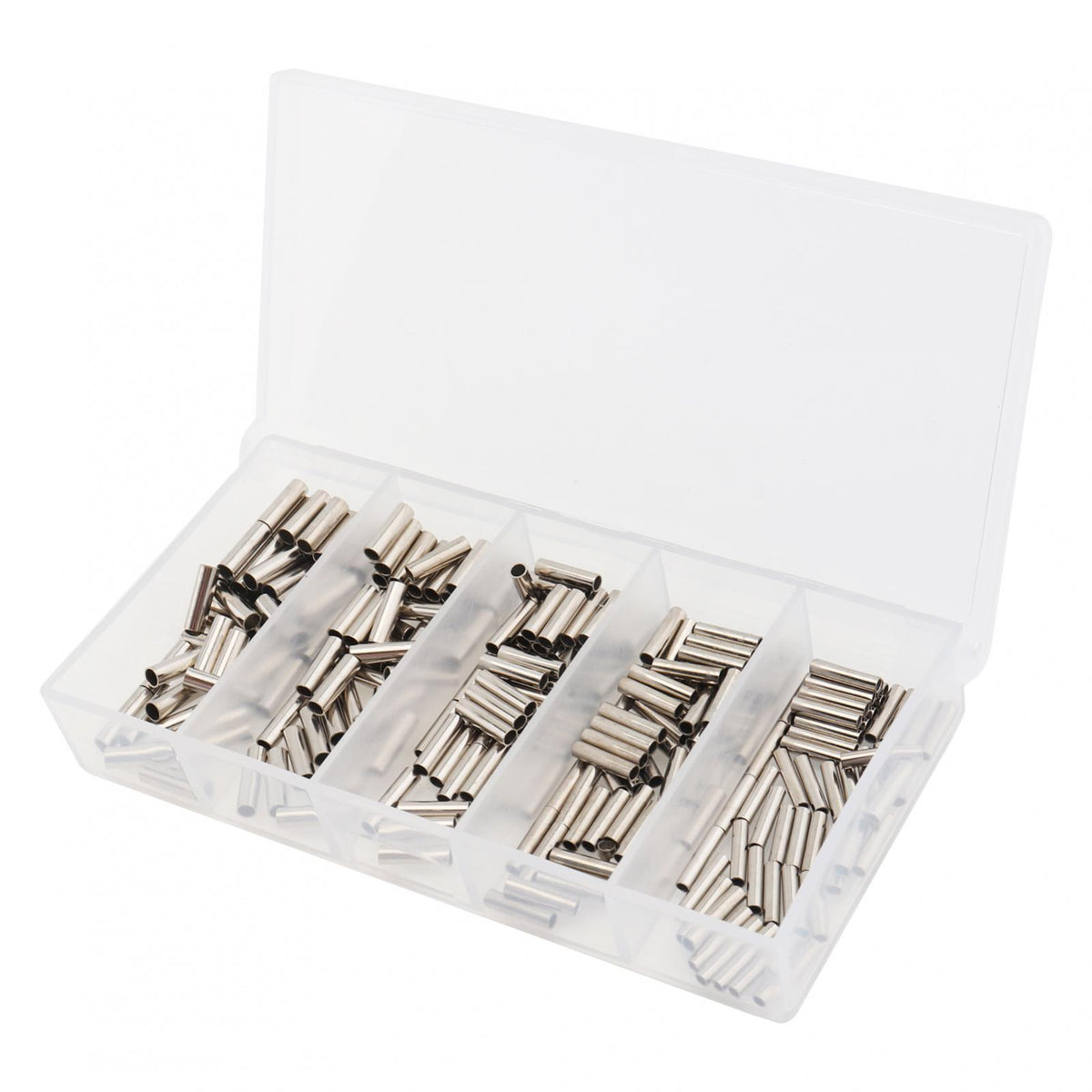 Fishing Crimp Sleeves Kit 250pcs Copper Line Connectors for Fishing Line Rope