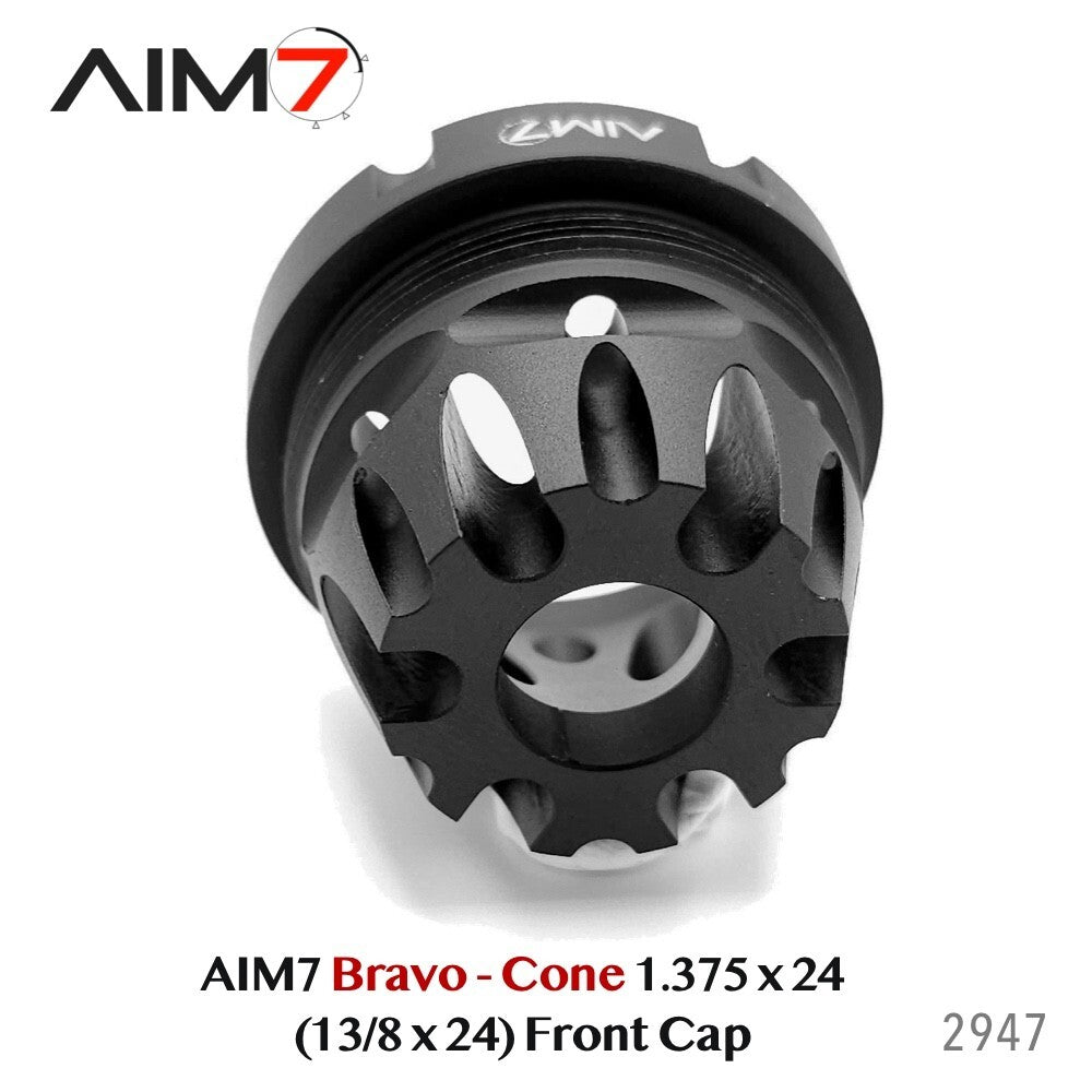 Aim7 Bravo Cone 1.375 x 24 Threaded Front Cap for Hub Mounts