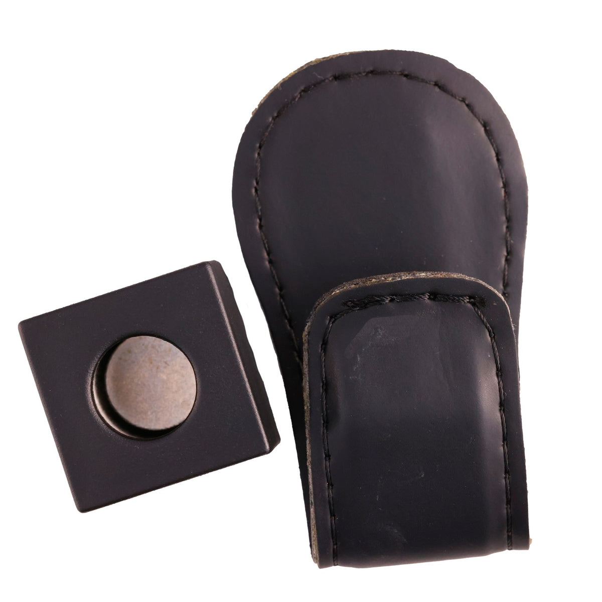 Magnetic Leather Chalk Holder with Belt Clip – Holds Standard Cue Chalks