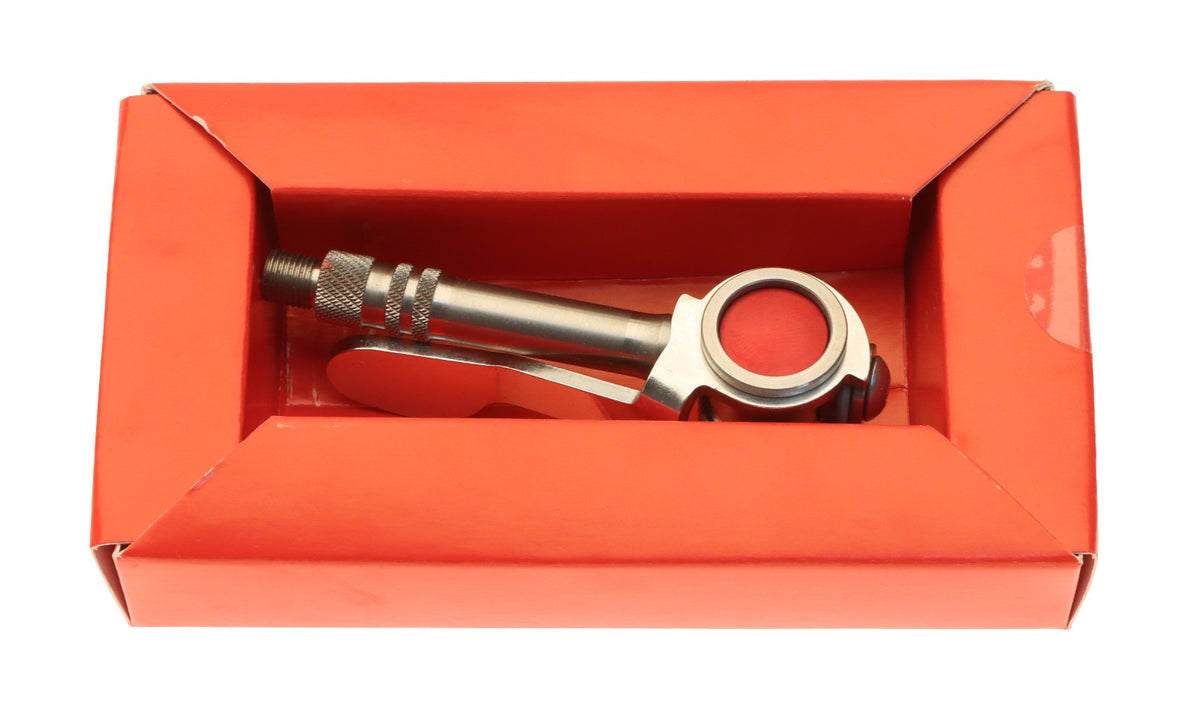 Stainless Steel Presta Bicycle Pump Chuck with Locking Side Lever - USA Made