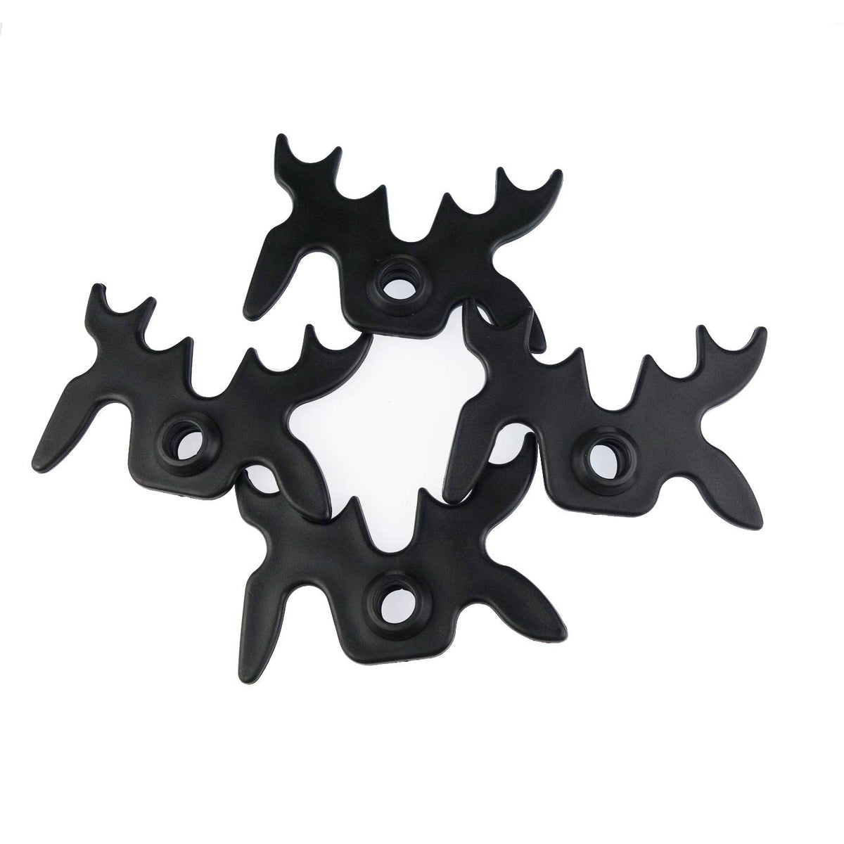 8 Pack Plastic Moosehead Pool Billiard Bridge Heads Replacement Black