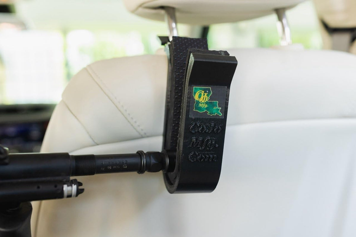 Vehicle Gun Rack Clip for Headrest - Rifle & Shotgun Holder for Truck SUV Car