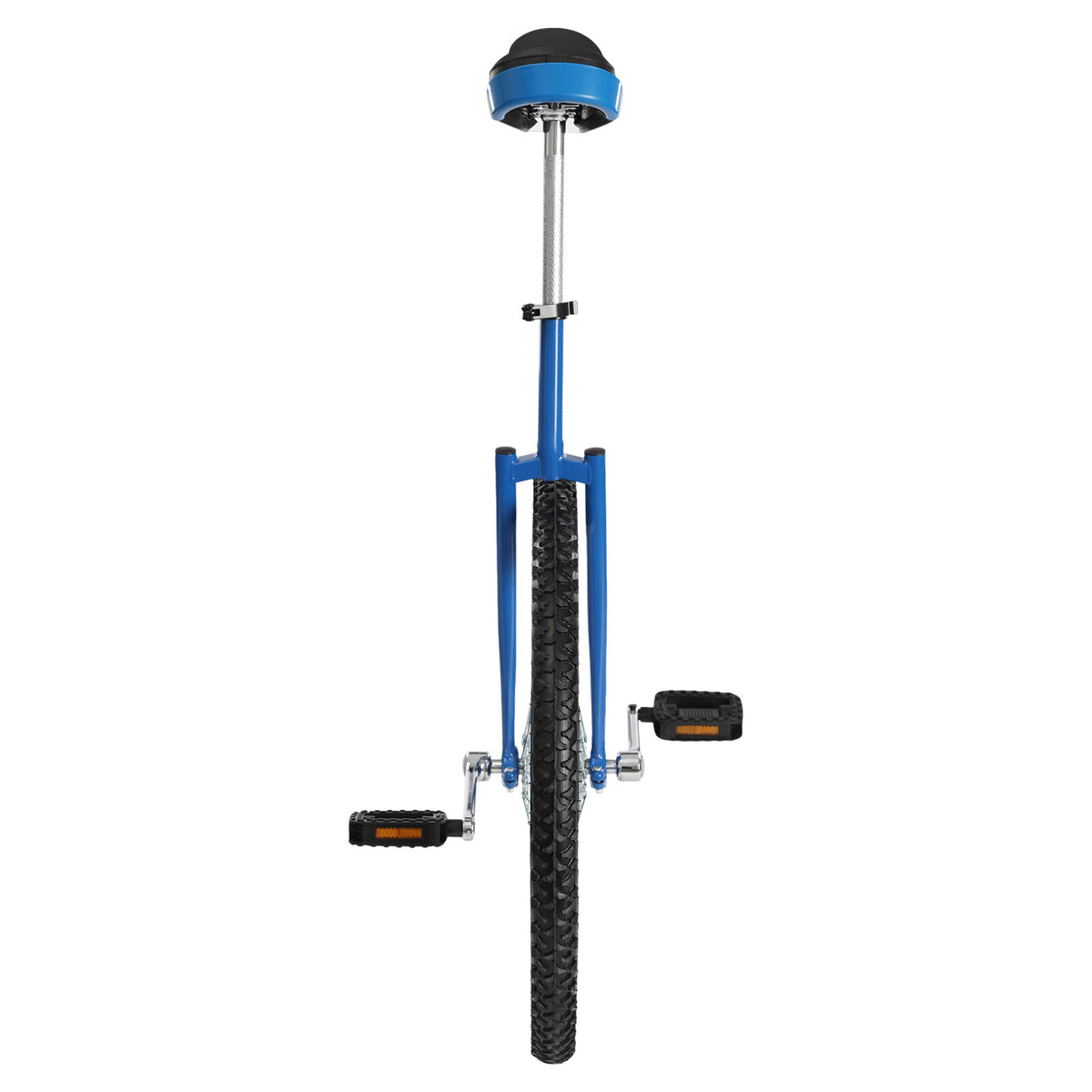 Adjustable 24-Inch Steel Frame Unicycle with Leakproof Tire for Outdoor Riding