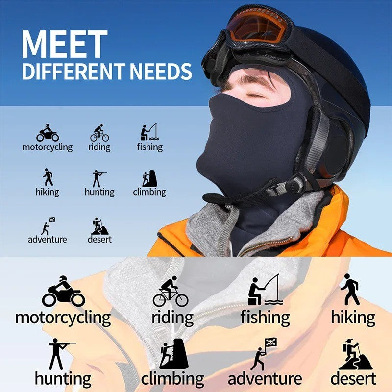 Full Face Motorcycle Mask Windproof UV Protection Ski Mask Balaclava