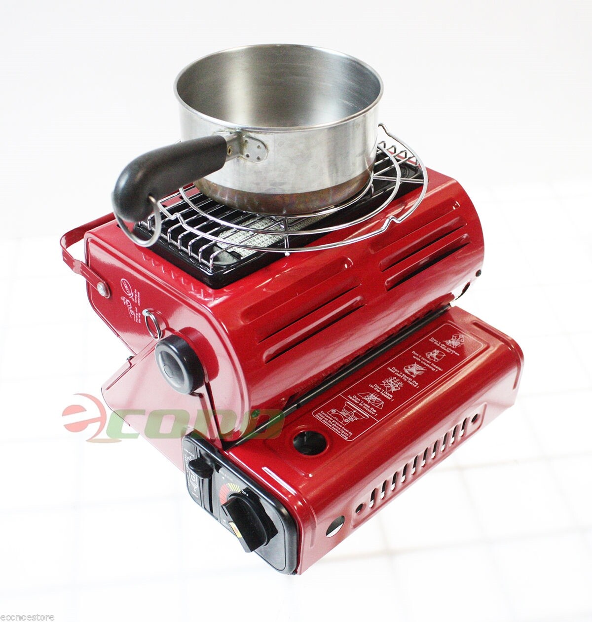 Portable Gas Ceramic Burner Heater & Cooking Stove for Camping & Emergency