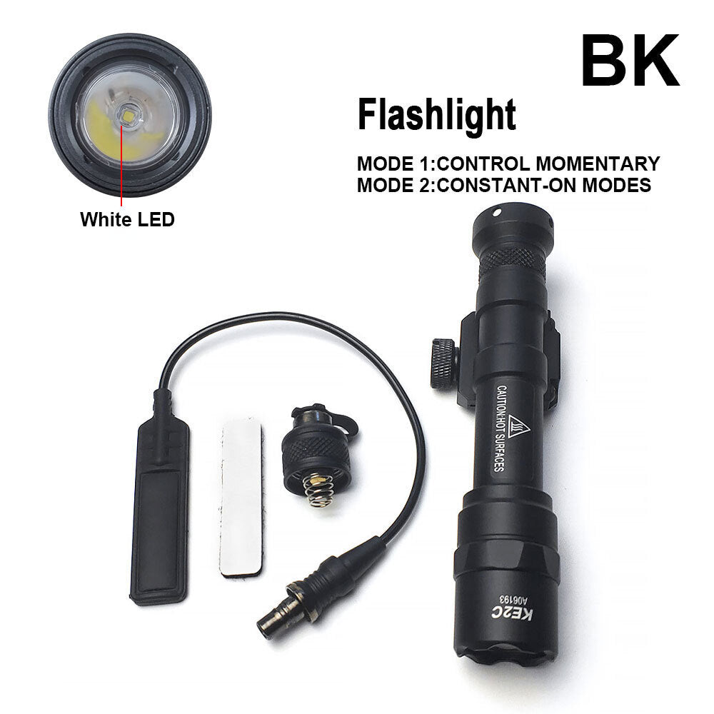 Tactical LED Rifle Flashlight with Rail Mount for M600B - 500 Lumens
