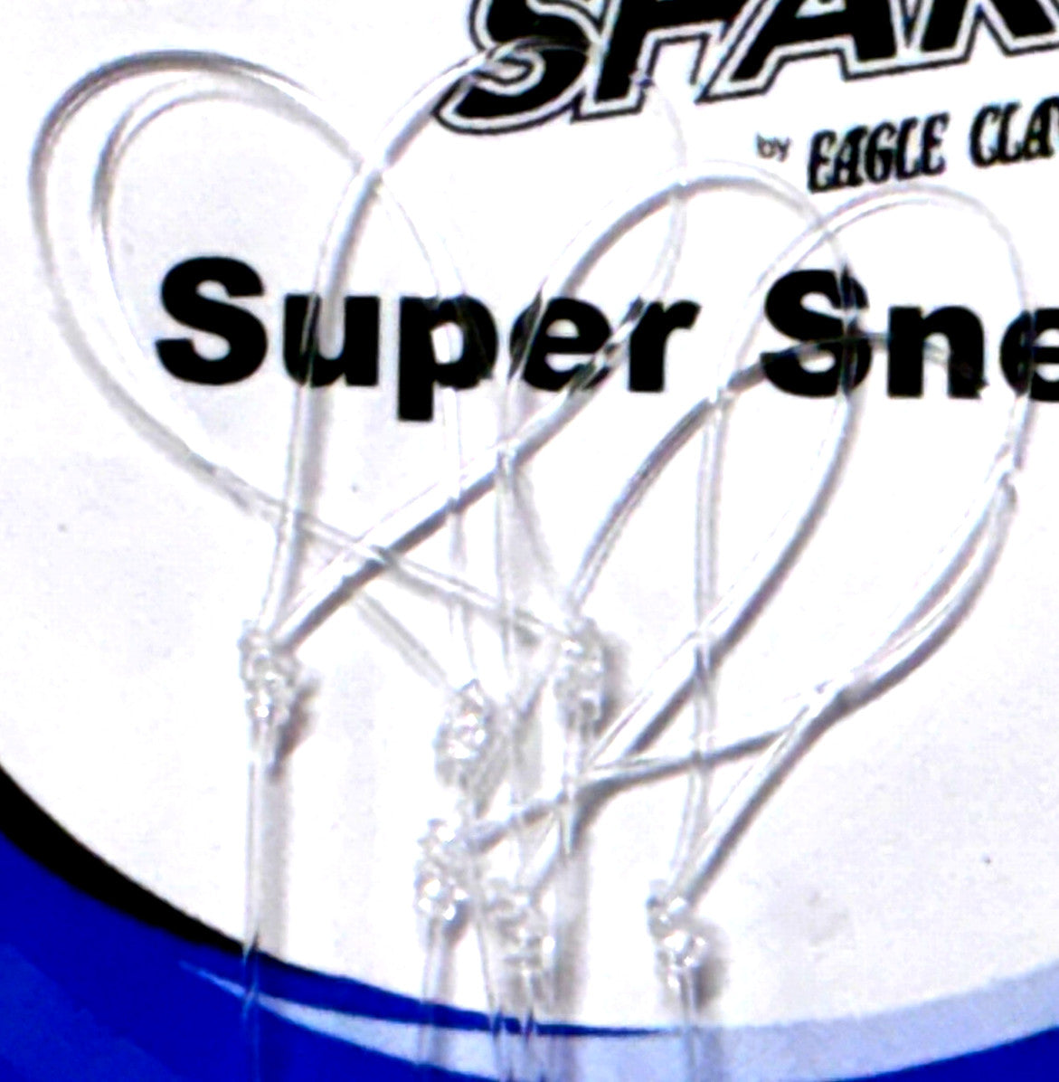 4 Pack Freshwater Fishing Worm Hooks Size 8 Super Snell Bronze