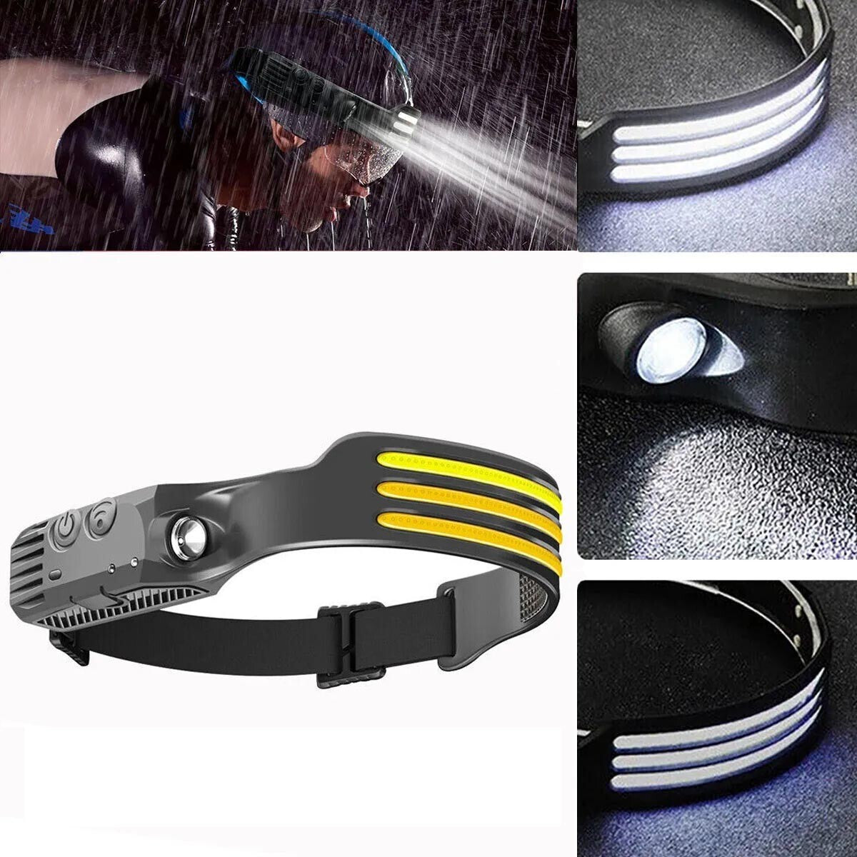 Super Bright LED Tactical Flashlight Rechargeable Work Light 1000000 Lumens