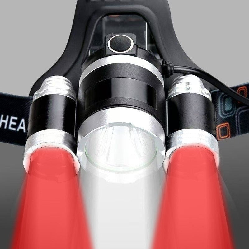 Rechargeable LED Headlamp with 4 Modes for Hunting Night Vision