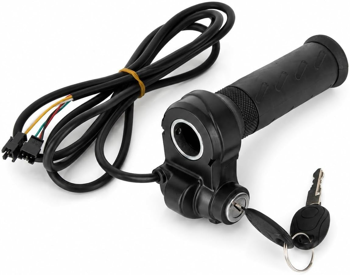 Universal 22mm E-Bike Throttle with 2 Keys Waterproof Handlebar Control
