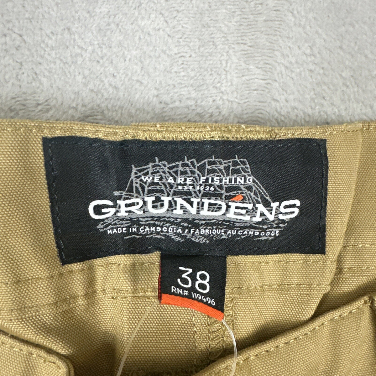 Grundens Fish & Tackle Fishing Pants Men’s 38x32 Marine Workwear Antique Bronze