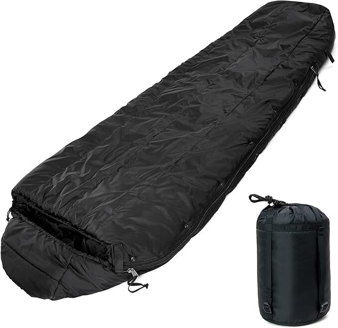 Military Cold Weather Sleeping Bag - -10°F Insulated Tactical Sleep System