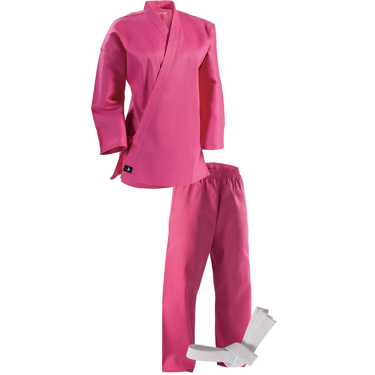 Kid's Lightweight Uniform with Elastic Pants - Pink, 6 oz. School & Sports Wear