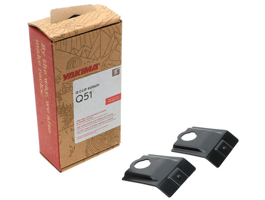 Yakima Q51 Q Tower Clips with A Pads & Vinyl Pads - 2 Clips Set