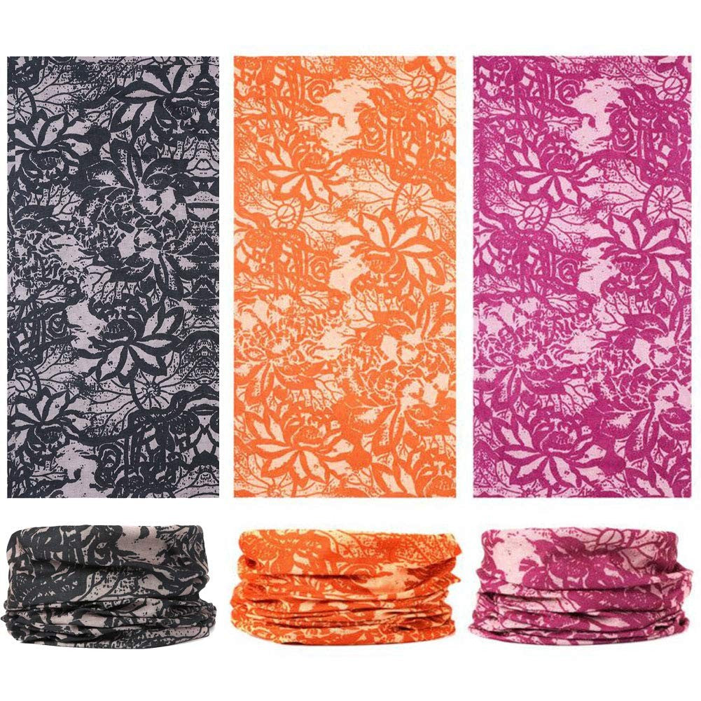 Multifunctional UV Protection Neck Gaiter Face Mask - 6 Pack