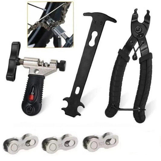 Bike Chain Repair Tool Kit Set with Chain Breaker & Wear Checker