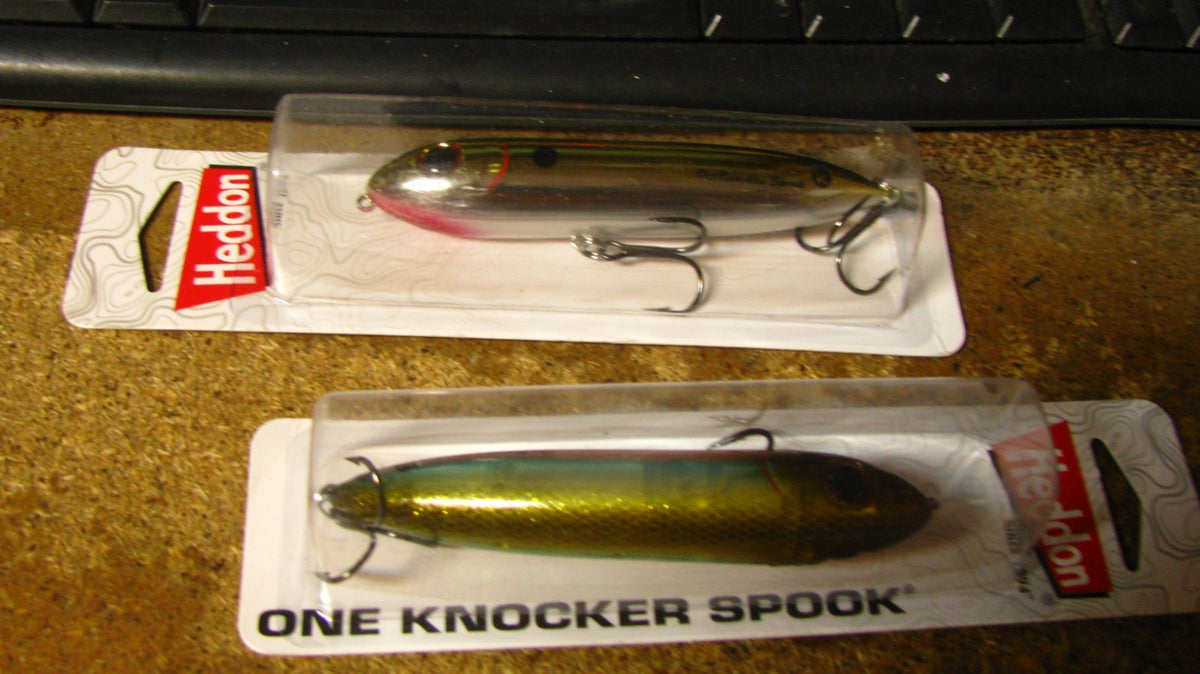 Heddon 1 Knocker Spooks Topwater Lures - 2 Colors, 4.5 Inch, Free Shipping