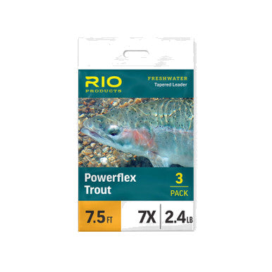 Powerflex Trout Leaders 3 Pack for Fly Fishing - Strong Knot & Tapered