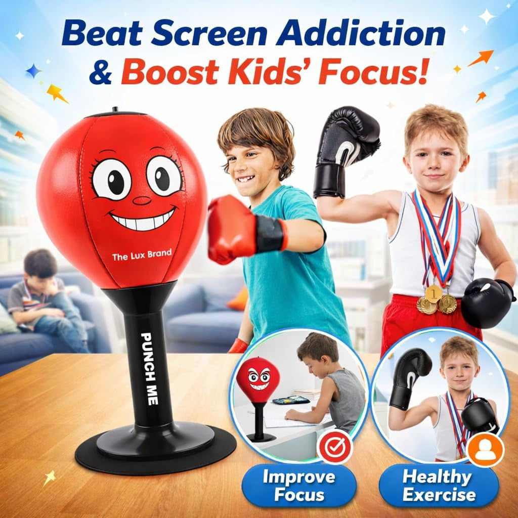Desktop Punching Bag Stress Relief Boxing Speed Ball Training Equipment