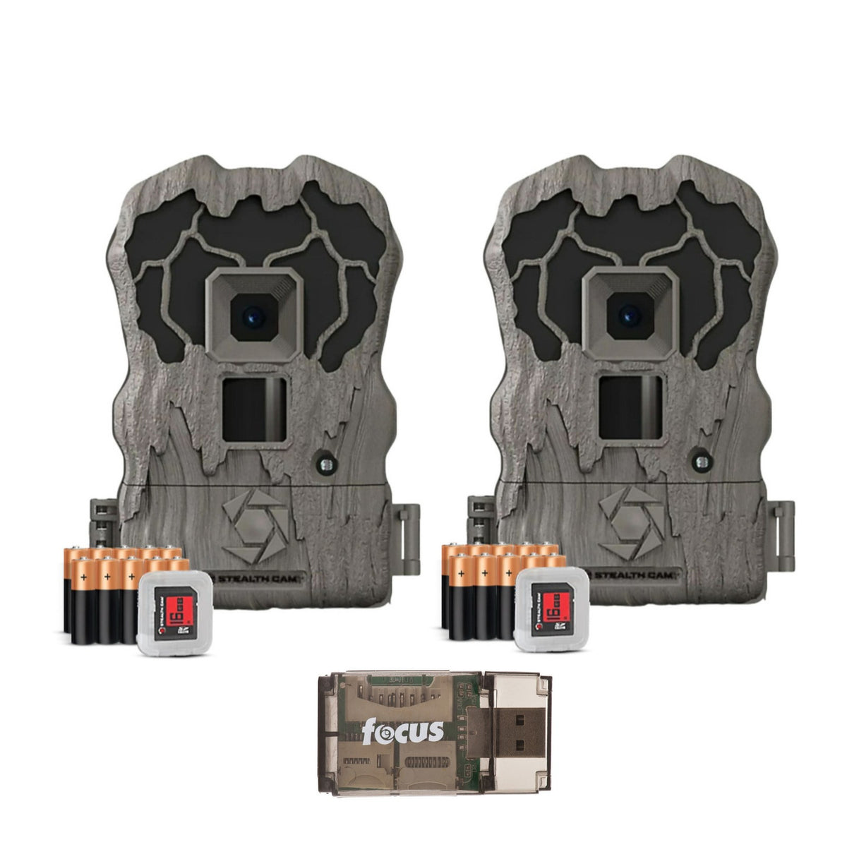 20MP Trail Camera Bundle with 720P HD Video Camo 2 Pack