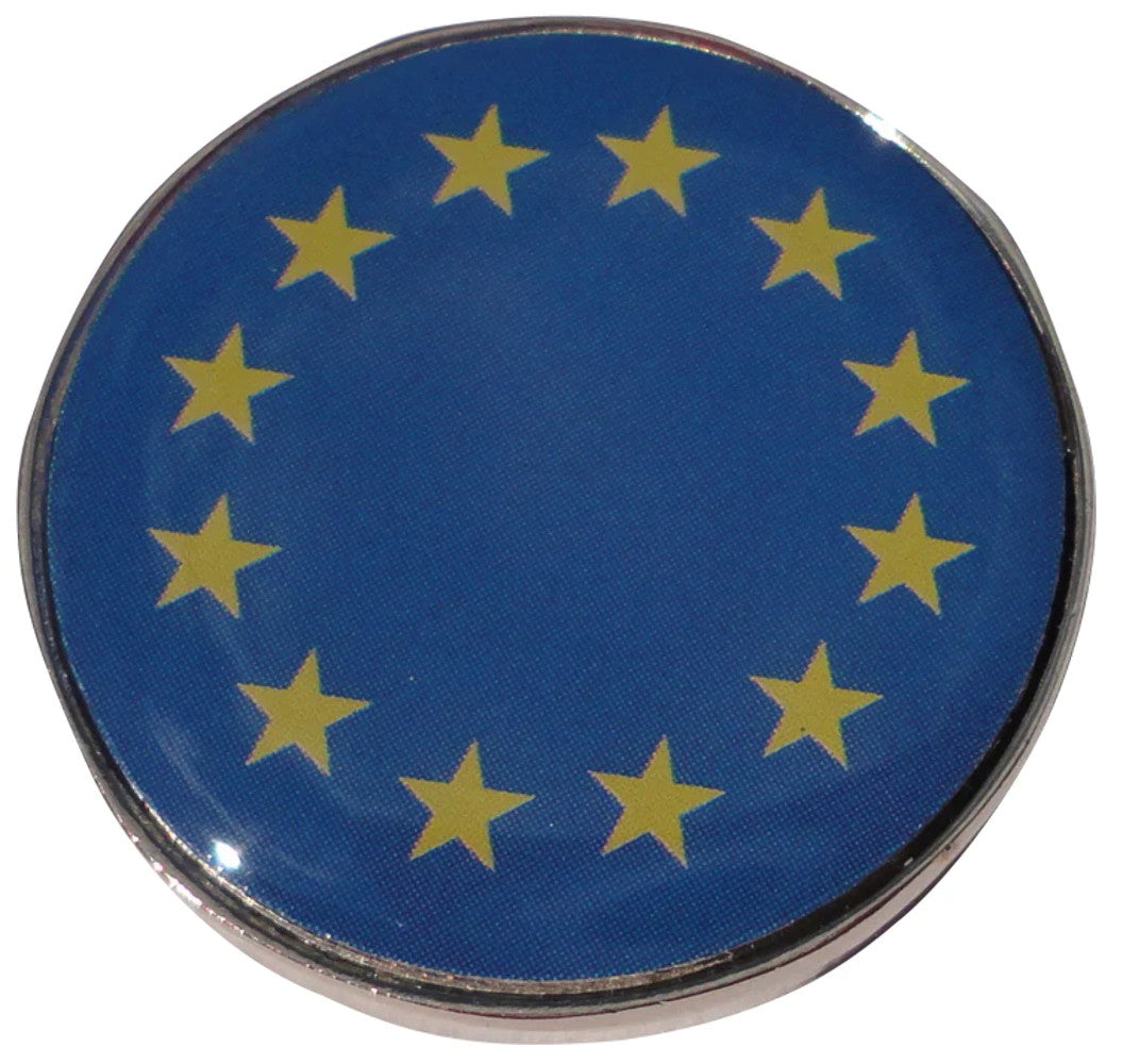 European Flag Golf Ball Marker - High Quality, Detailing, 1 Inch