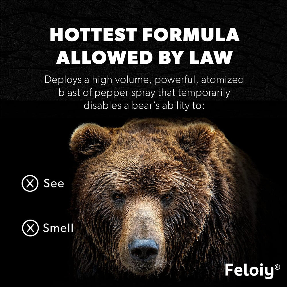 Bear Repellent Spray 16oz with Holster - Effective Wildlife Deterrent