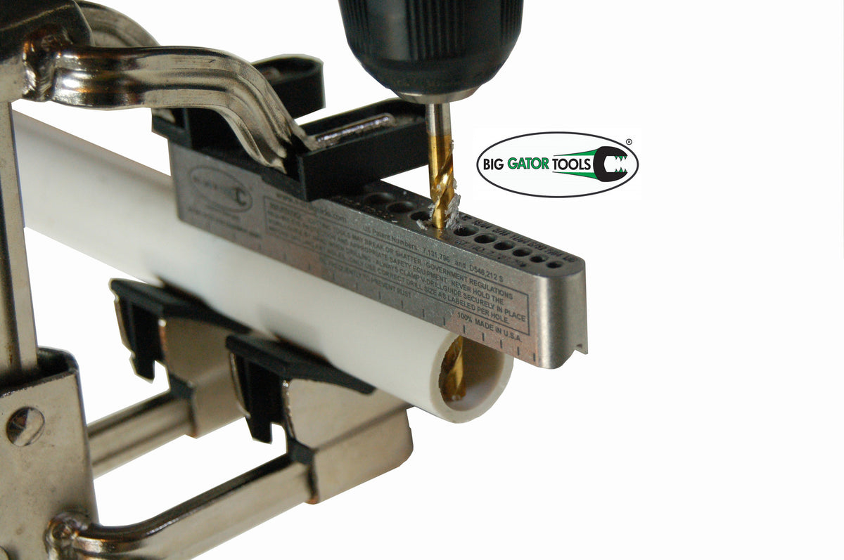 Drill Guide for Precise Gun Part Drilling - Steel V-Guide 1/8-3/8"