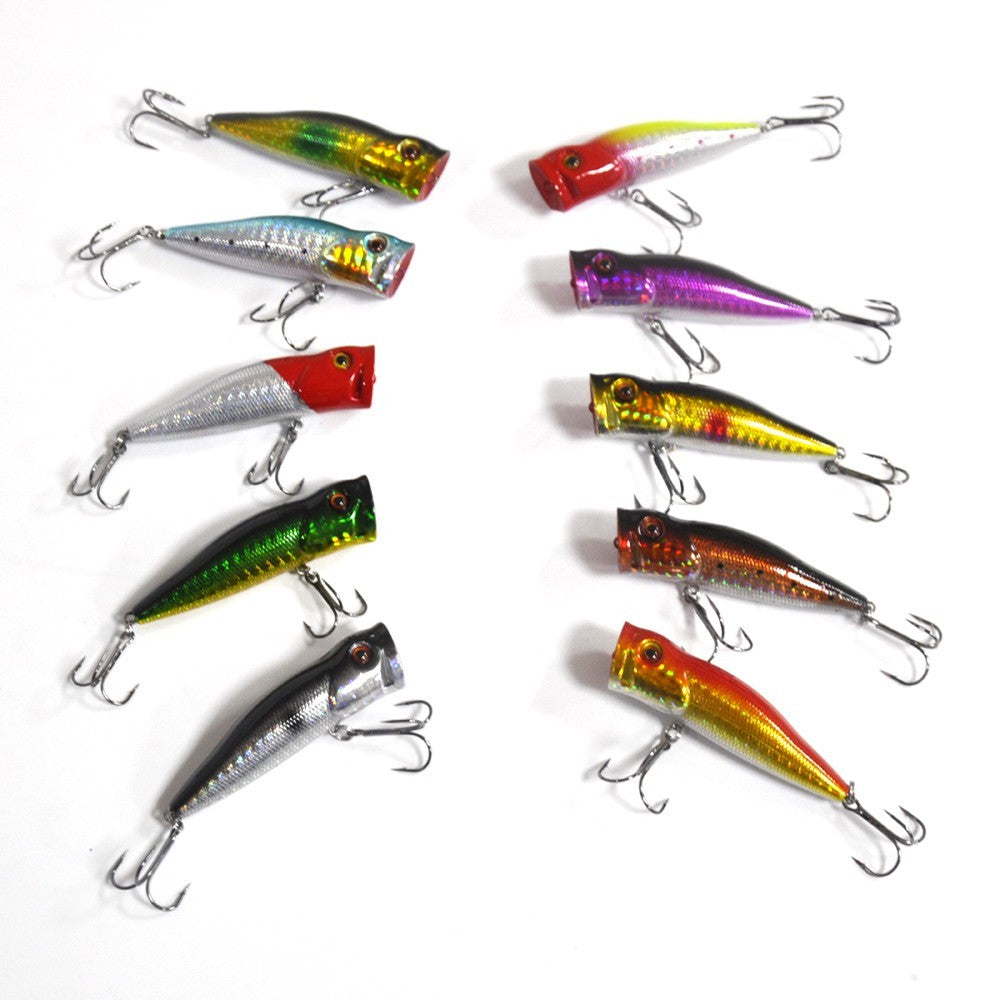 40pcs Hard Fishing Lures Set with Box - Crankbaits, Poppers, Minnows & Pencil Baits
