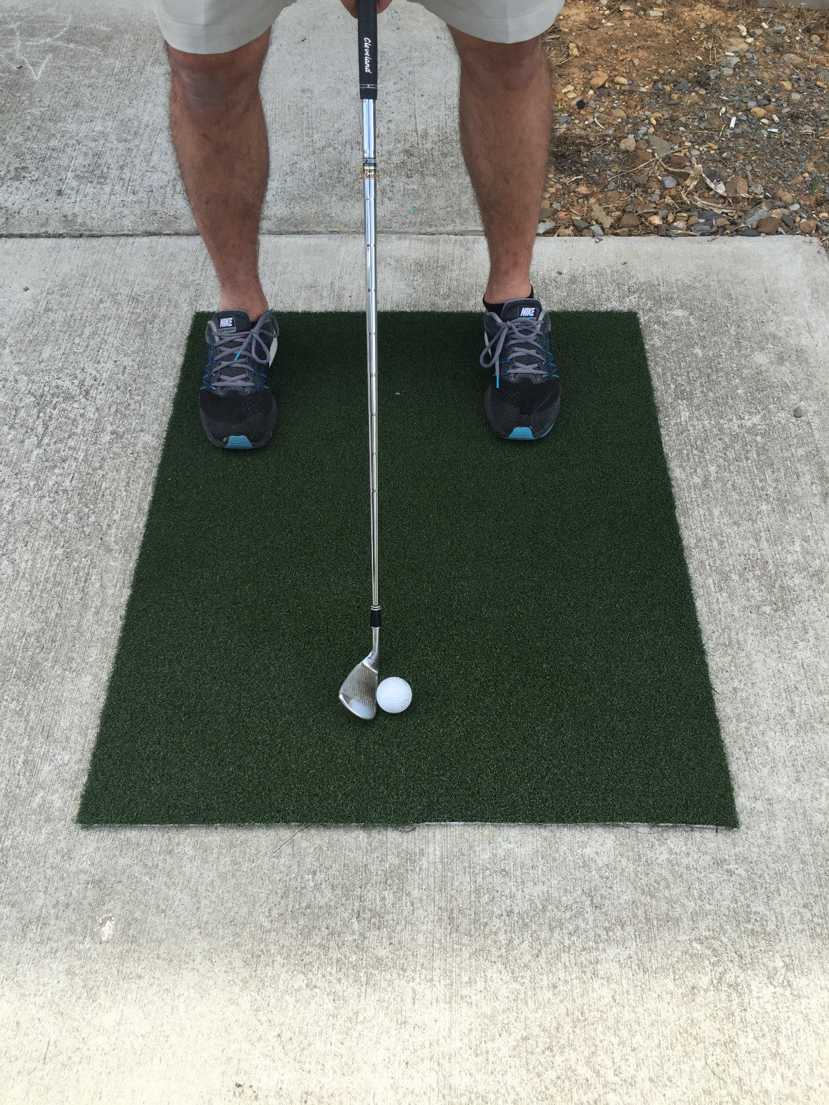 Pro Golf Practice Mat 3' x 3' with Foam Backing Indoor Outdoor Use