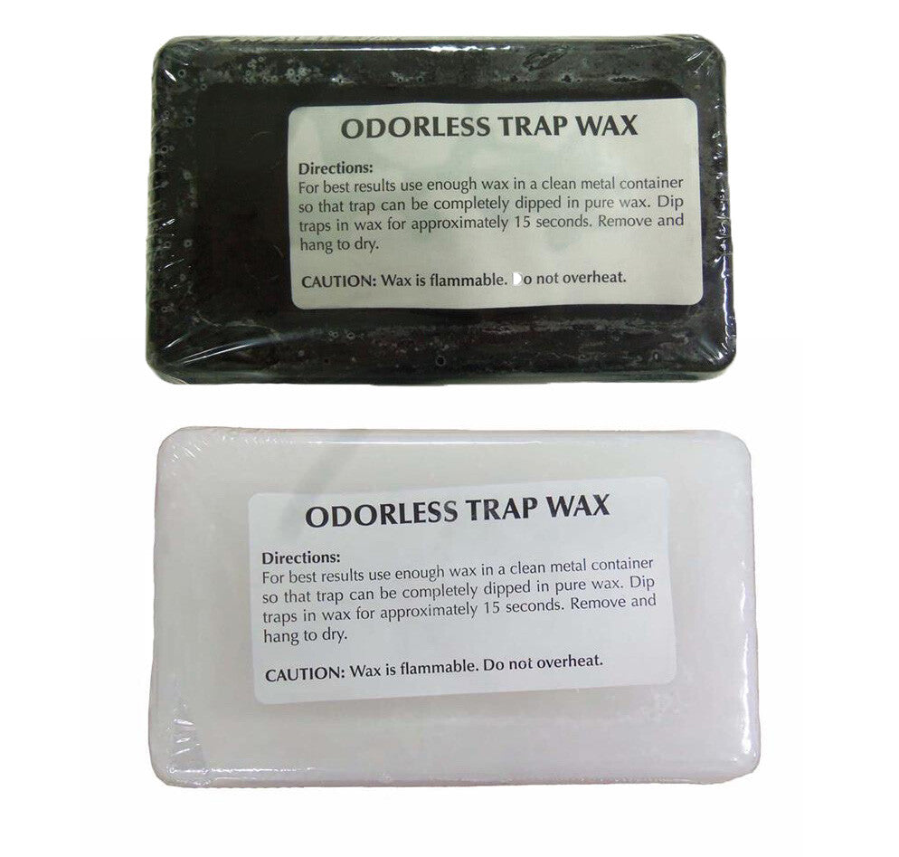 Odorless Trap Wax Bars for Land & Water Trapping - 1lb, 2lb, 3lb, 4lb Quantities & Color Options