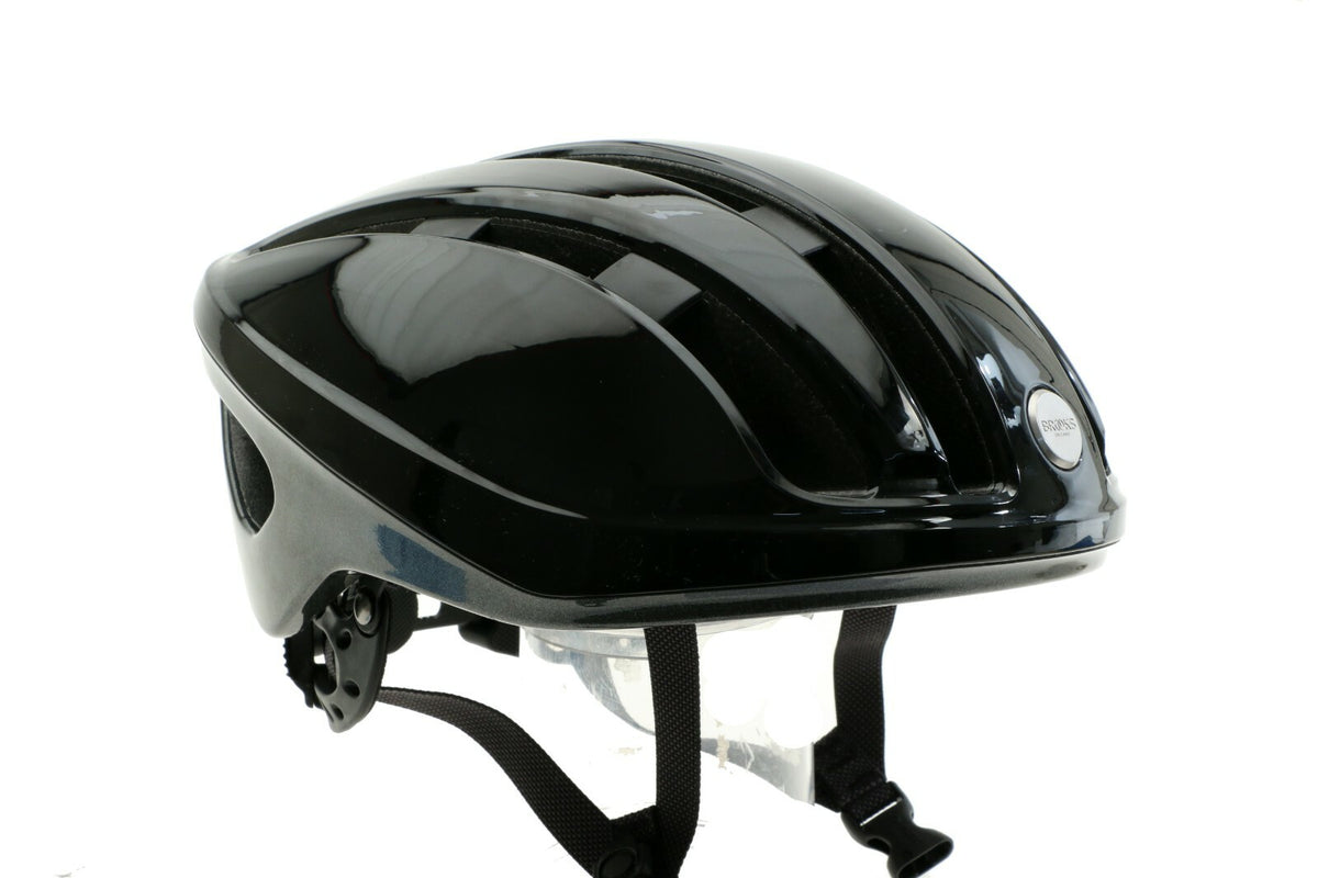 Medium Bicycle Helmet - Lightweight Road Cycling Safety Gear, Black Glossy