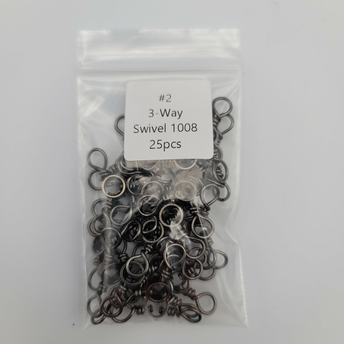 Stainless Steel Three Way Swivels Pack of 25 - Fishing Tackle Hardware