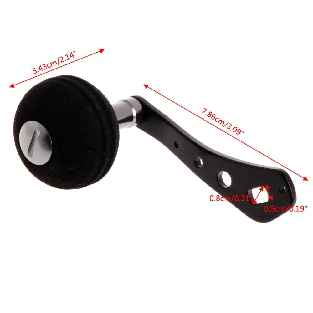 Fishing Reel Handle with EVA Knob - Aluminum Power Handle for Spinning Reels