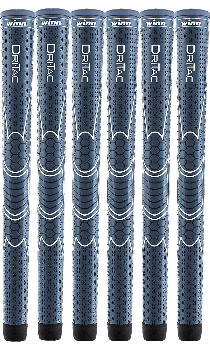 Golf Grip Midsize Dri-Tac Navy Blue Set of 6-13 | Shock Absorption Comfort