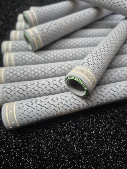 13-Piece Golf Grip Set with ARCCOS Compatibility – Grey/White Rubber Grips