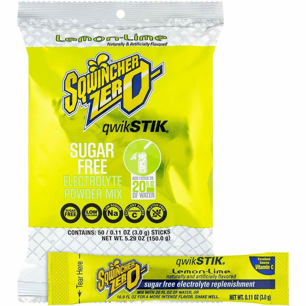 Sugar-Free Electrolyte Powder Pack for Sports Hydration, 50 Sticks