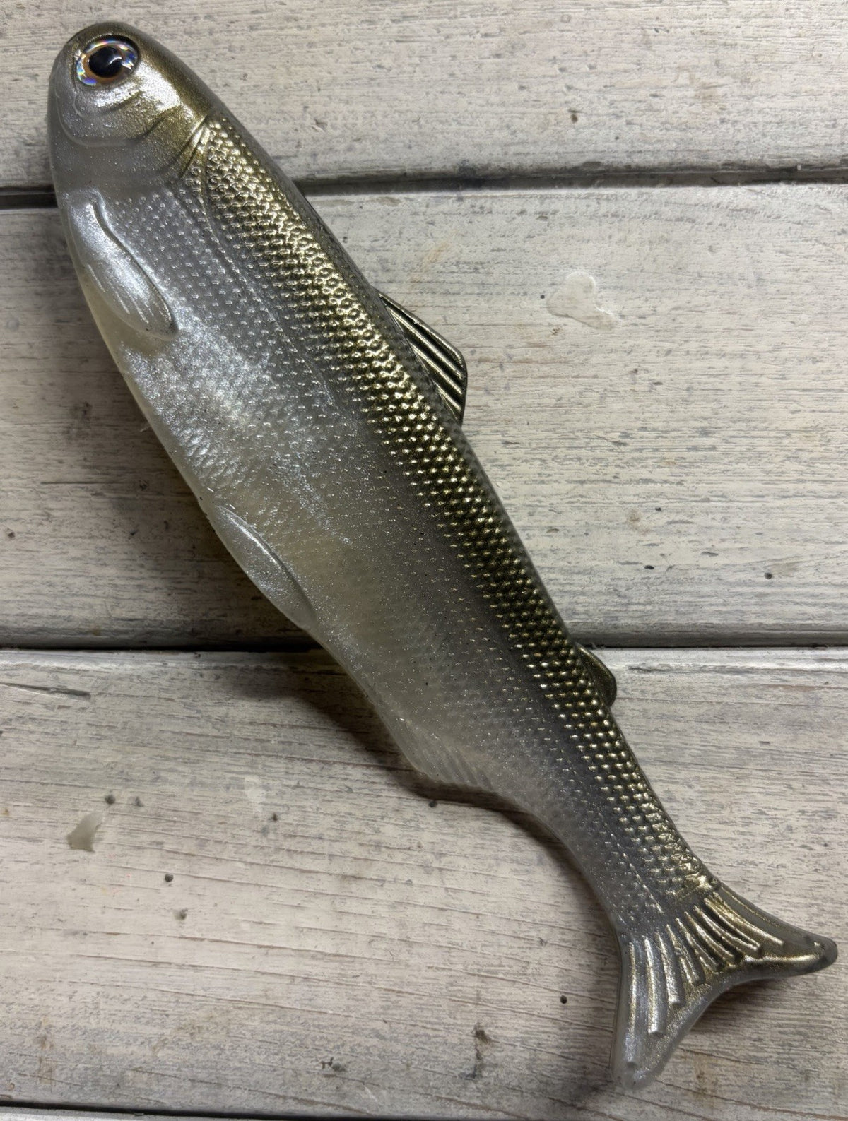 6-Inch Weedless Soft Plastic Swimbait with Wedge Tail for Fishing - Hitch Color