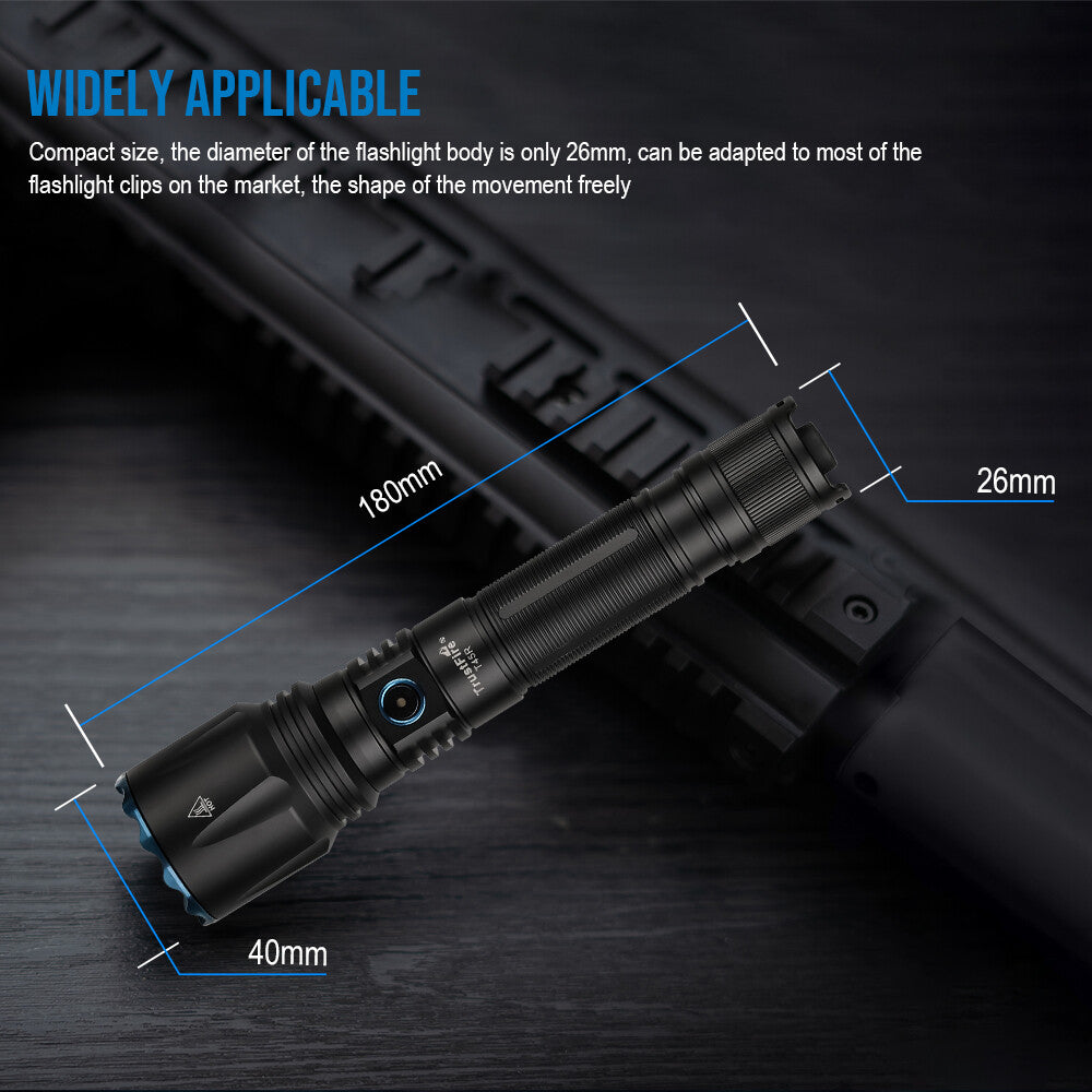 T45R Tactical Military LEP Flashlight 650LM 1695M Range with Rat Switch